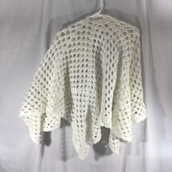 Handmade Crochet Cocoon Cardigan Or Shrug, Granny Core - Picture 1 of 2